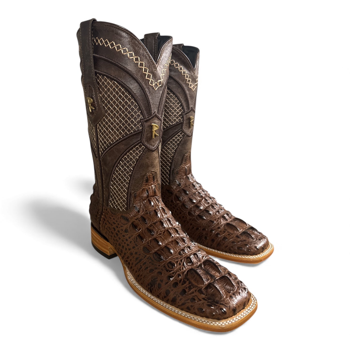 PATRIOT PRINT AMERICAN ALLIGATOR BROWN